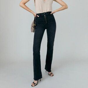 Reformation Peyton Zip Ultra High Rise Bootcut Jeans I size 25